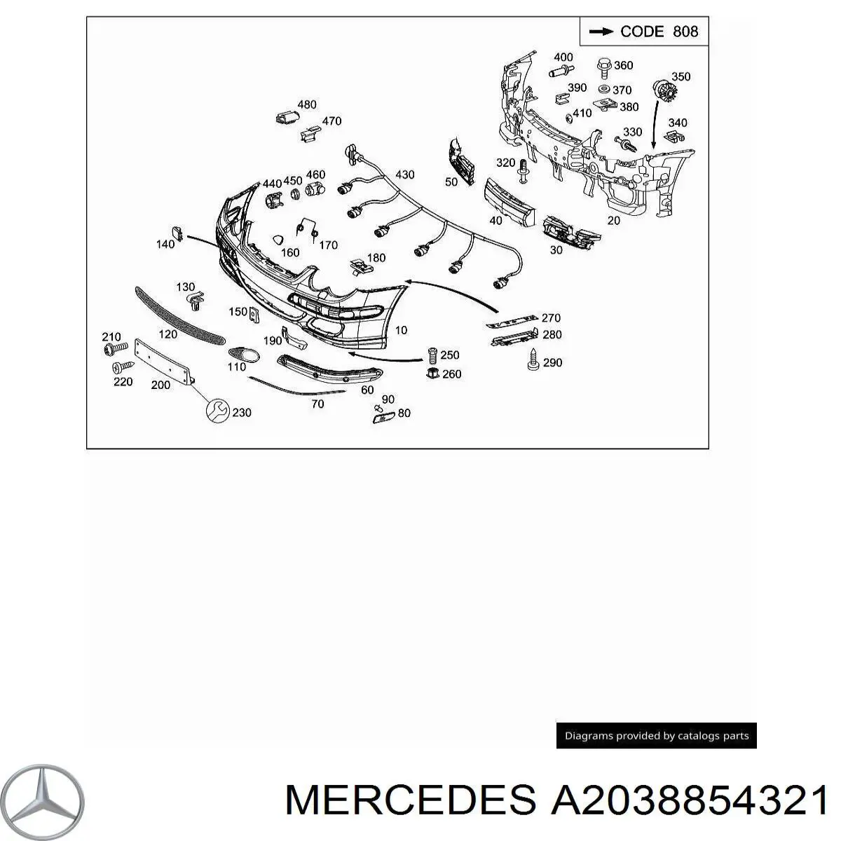 A2038854321 Mercedes 