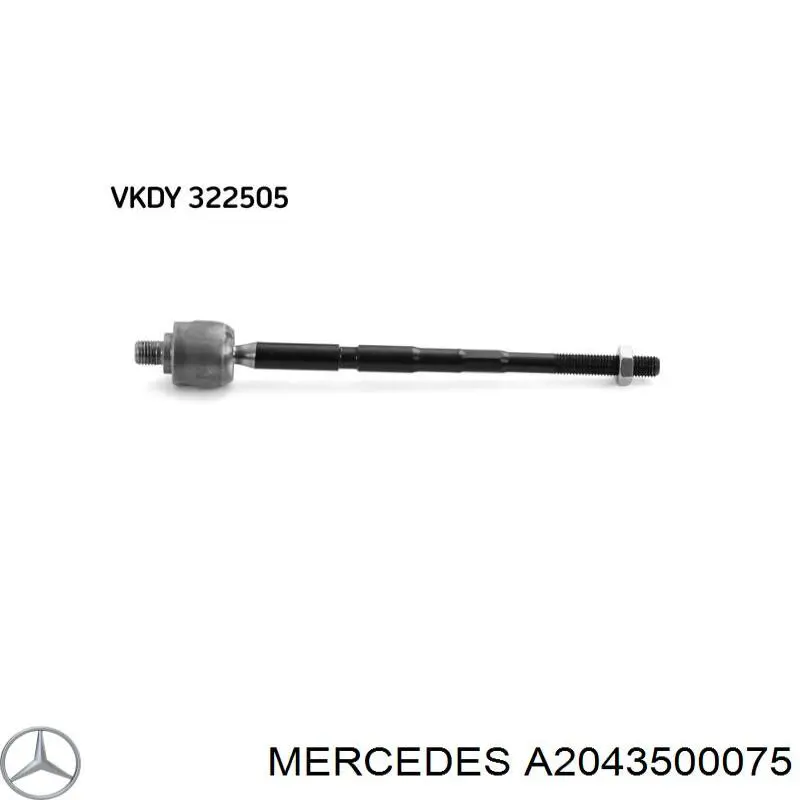 A2043500075 Mercedes cojin de viga trasera