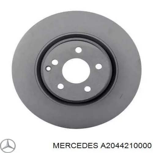 A2044210000 Mercedes freno de disco delantero