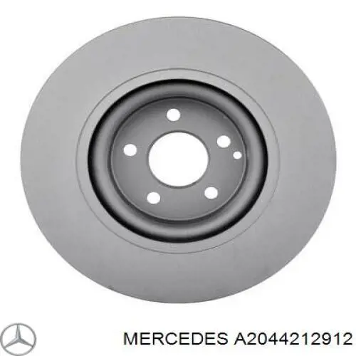 A2044212912 Mercedes freno de disco delantero