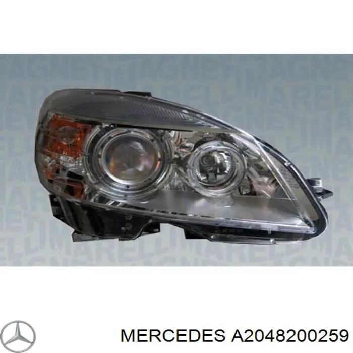 A2048200259 Mercedes faro derecho