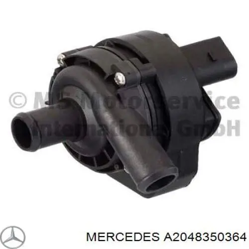 A2048350364 Mercedes bomba de agua, adicional eléctrico