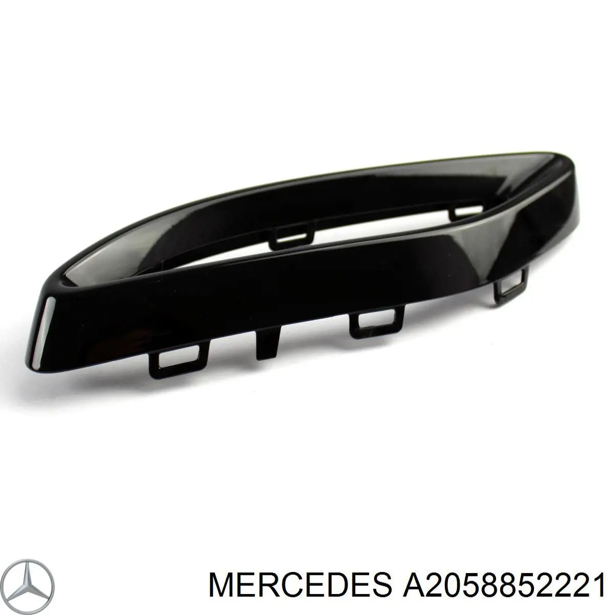  Listón embellecedor/protector, parachoques trasero izquierdo para Mercedes CLS C257