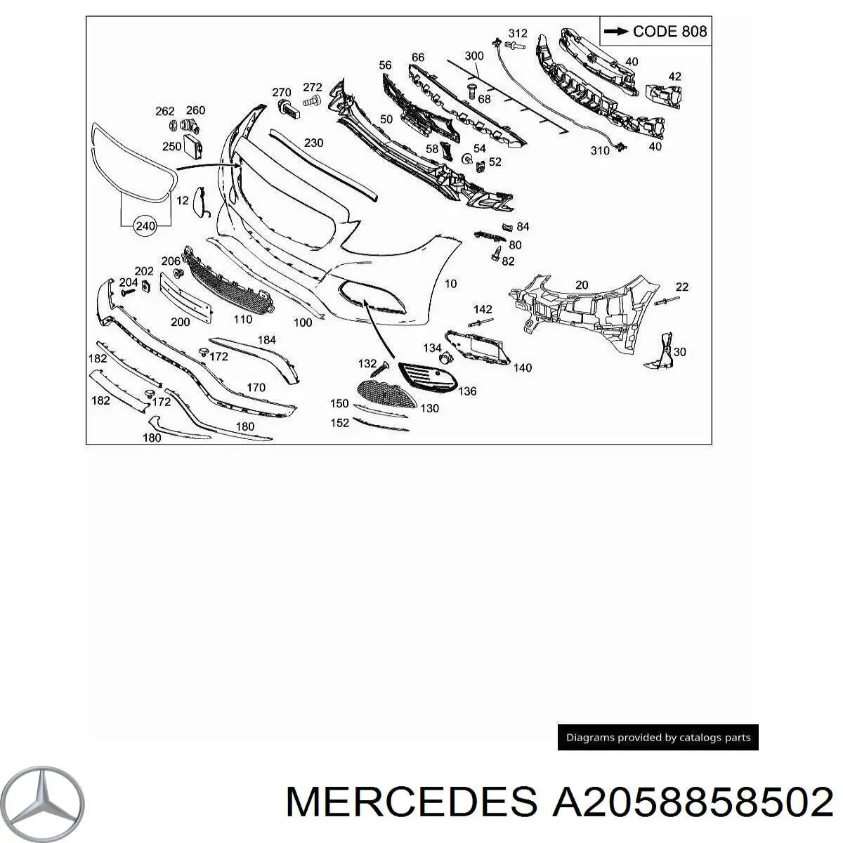 A2058858502 Mercedes 