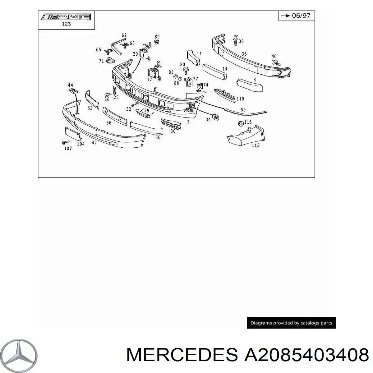  Sensores De Estacionamiento De Parachoques Delantero (CABLE) para Mercedes CLK C208