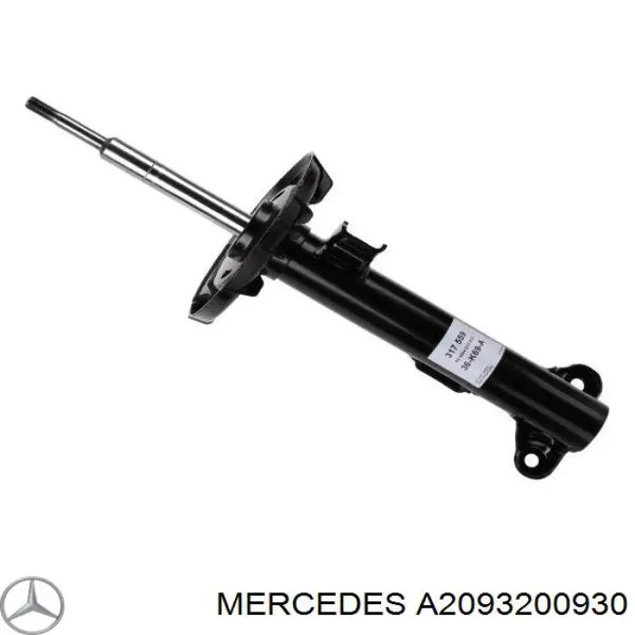 A2093200930 Mercedes amortiguador delantero