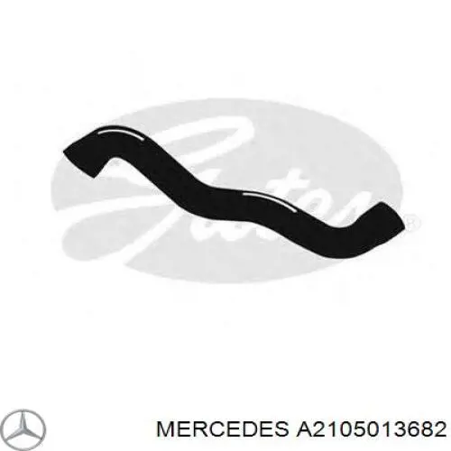 A2105013682 Mercedes tubería de radiador arriba