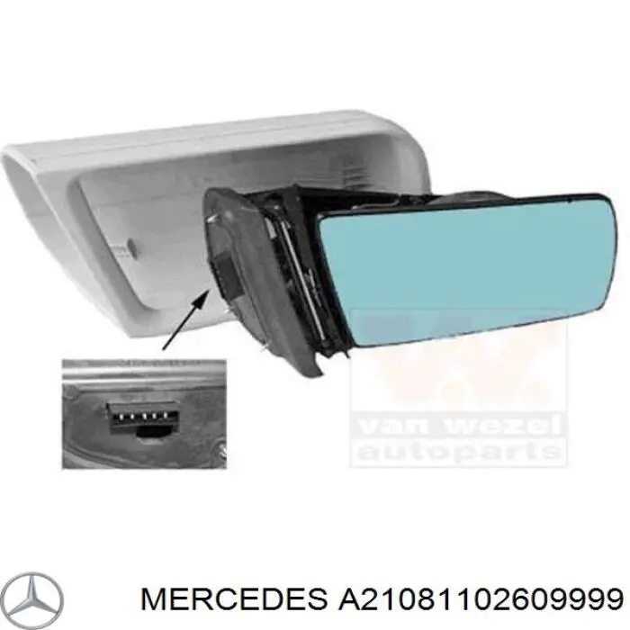 A21081102609999 Mercedes superposicion(cubierta De Espejo Retrovisor Derecho)