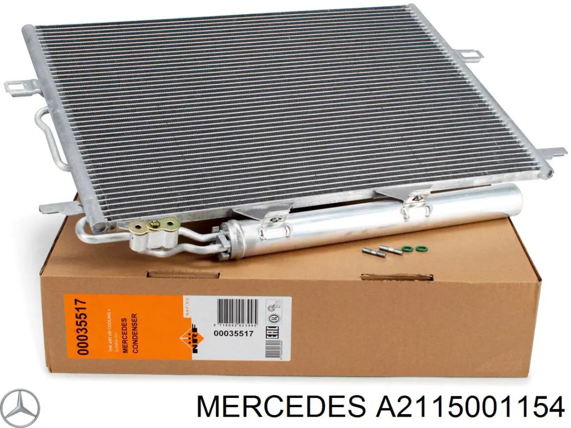 A2115001154 Mercedes condensador aire acondicionado