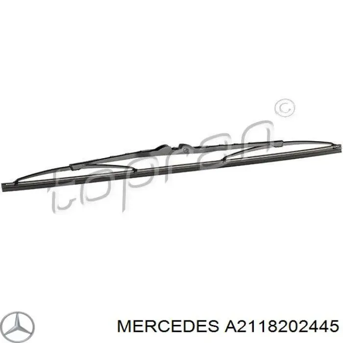 2118200245 Mercedes limpiaparabrisas de luna trasera