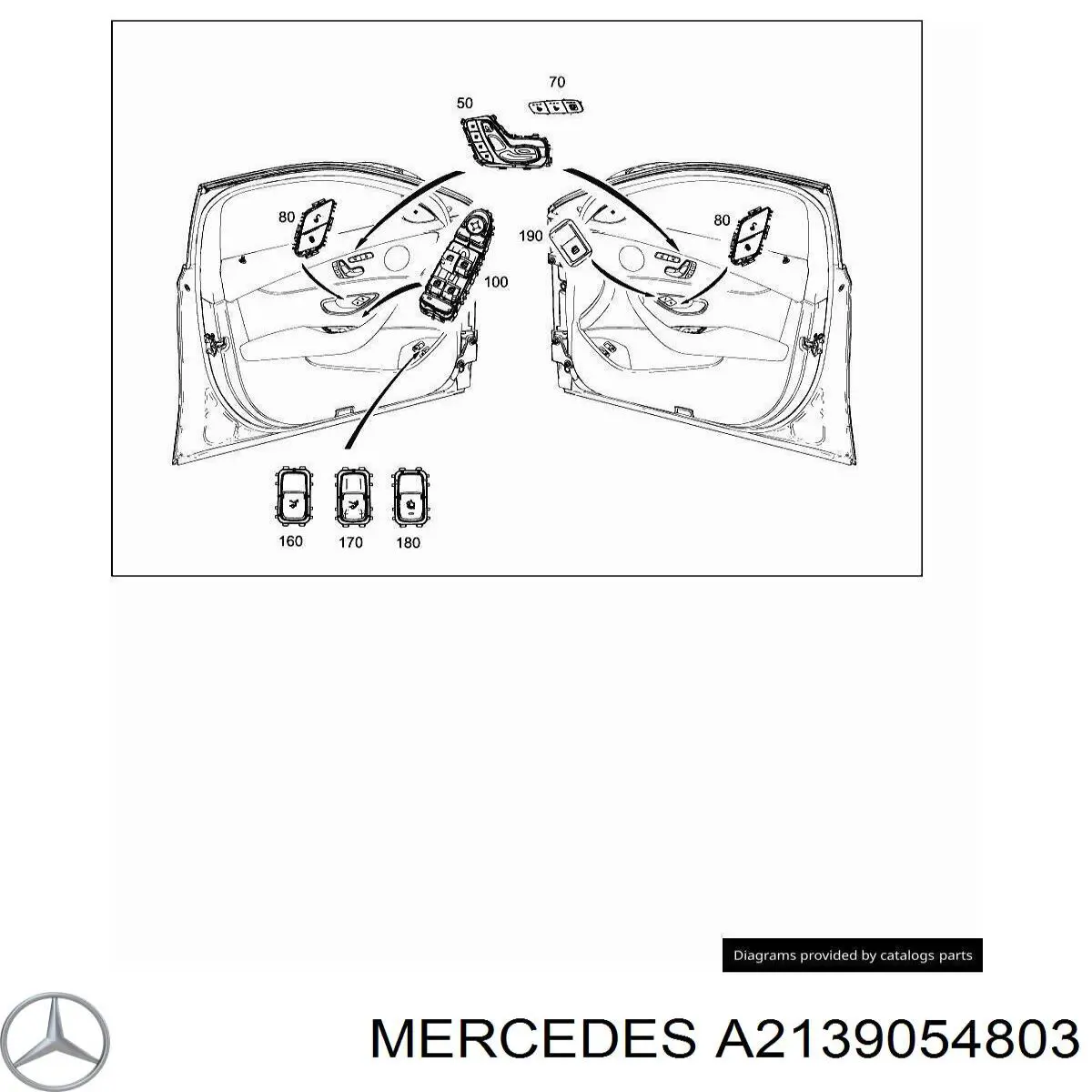  Unidad de control elevalunas delantera izquierda para Mercedes CLS C257