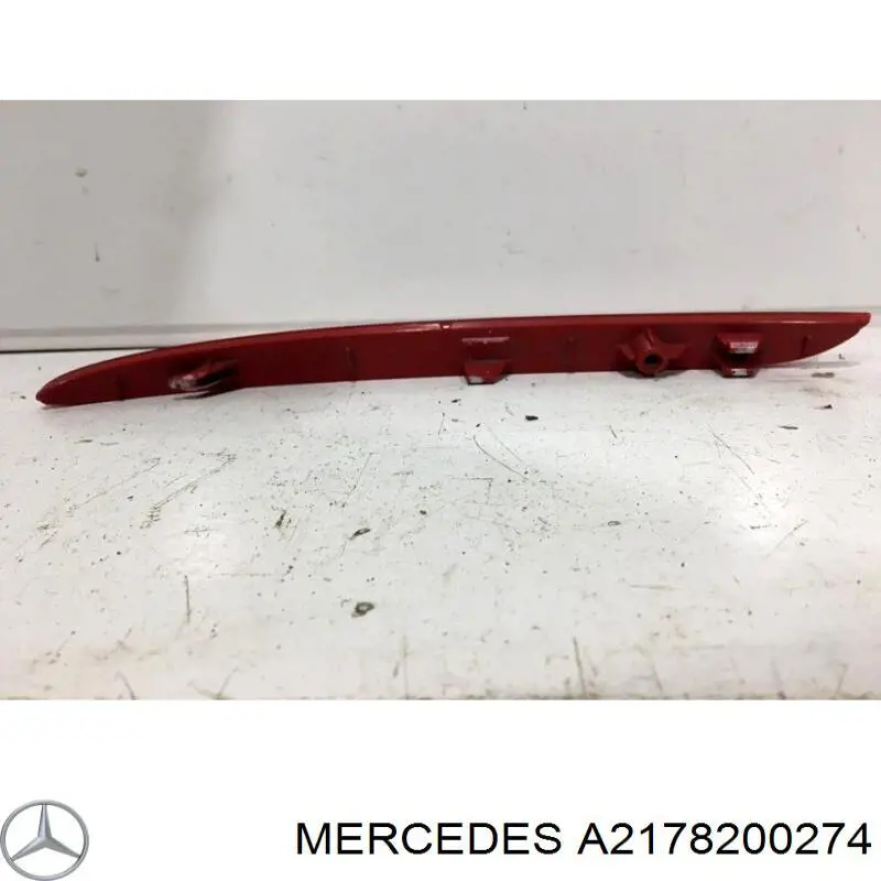  Reflector, parachoques trasero, derecho para Mercedes A W177