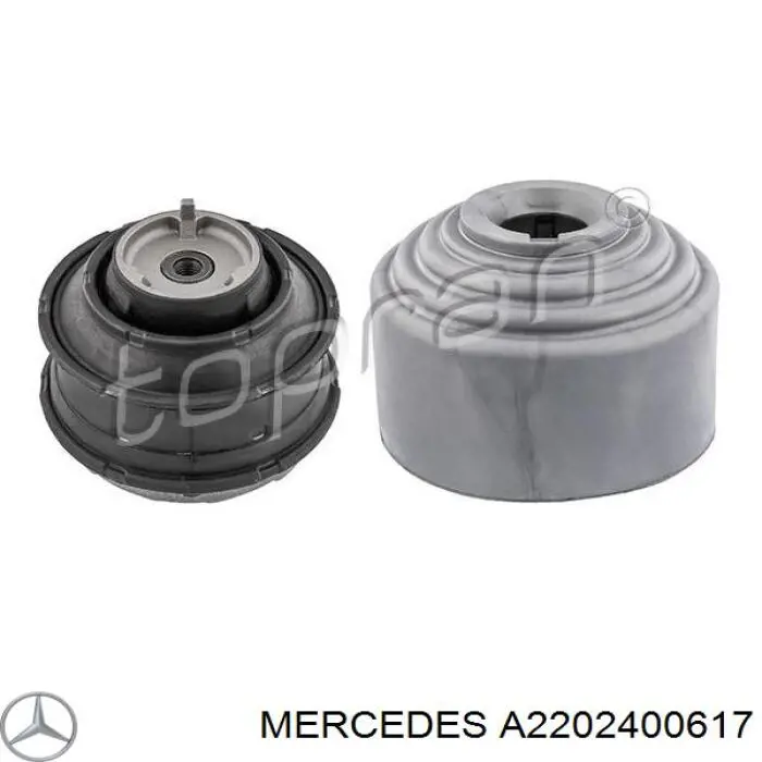 A2202400617 Mercedes almoahada (soporte Del Motor Izquierda / Derecha)