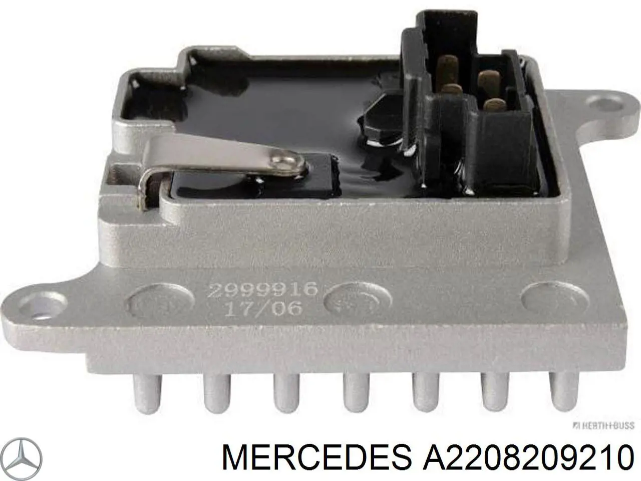 A2208209210 Mercedes resitencia, ventilador habitáculo