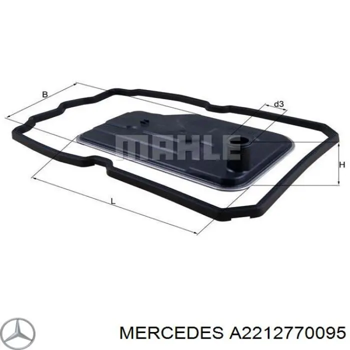 A2212770095 Mercedes filtro hidráulico, transmisión automática