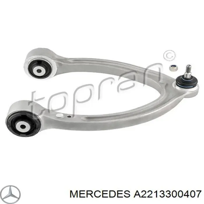 A2213300407 Mercedes barra oscilante, suspensión de ruedas delantera, superior derecha