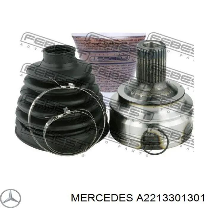 A2213301301 Mercedes árbol de transmisión delantero derecho