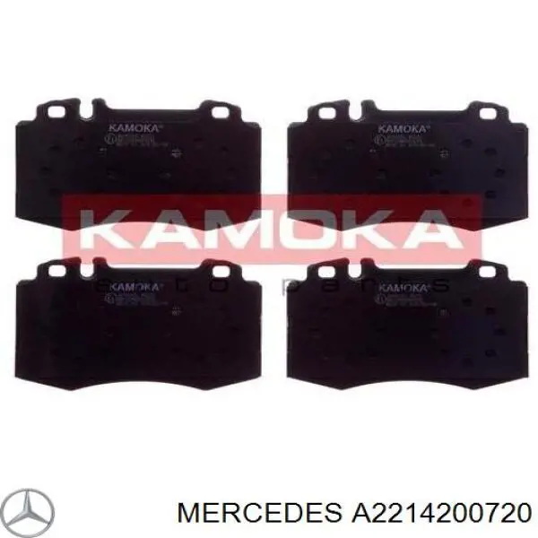 A2214200720 Mercedes pastillas de freno delanteras