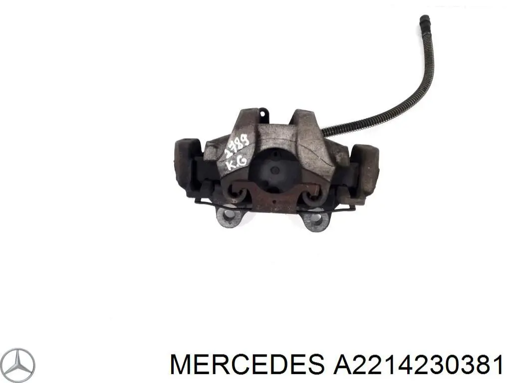 A2214230381 Mercedes pinza de freno trasera izquierda