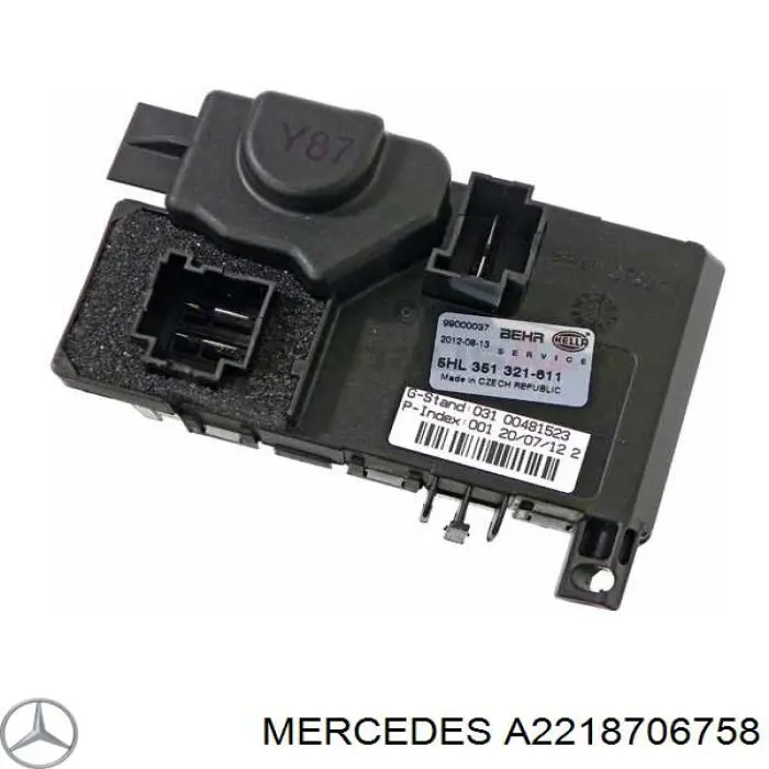 A2218706758 Mercedes resitencia, ventilador habitáculo