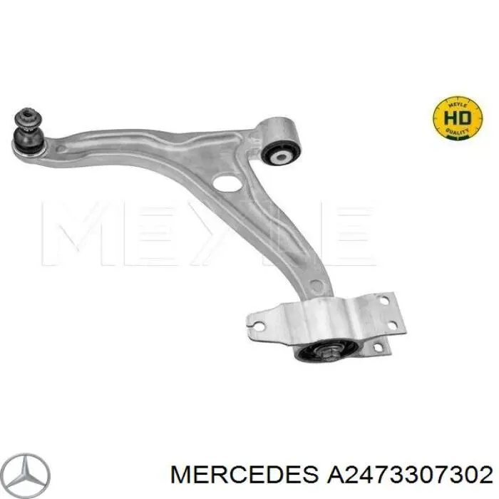 A2473307302 Mercedes barra oscilante, suspensión de ruedas delantera, inferior izquierda