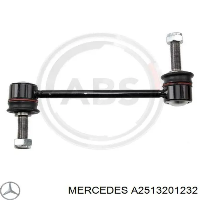 A2513201232 Mercedes soporte de barra estabilizadora delantera