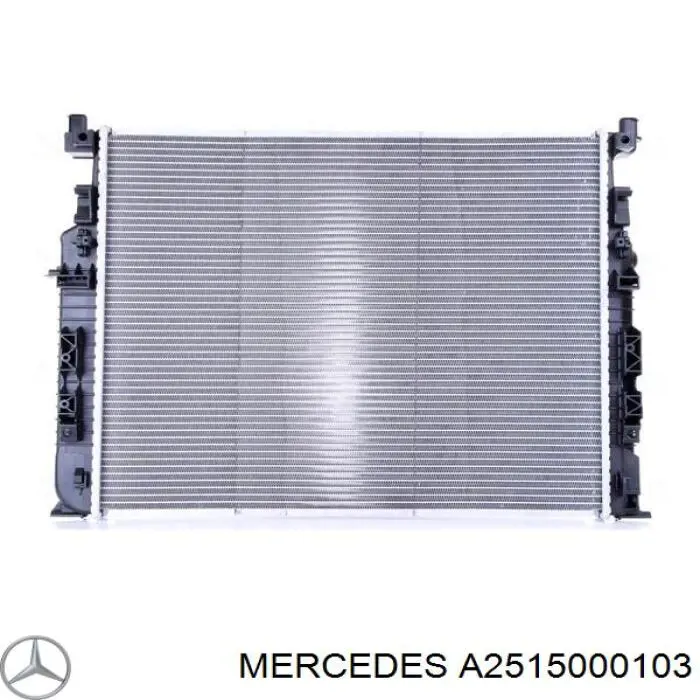 A2515000103 Mercedes radiador refrigeración del motor