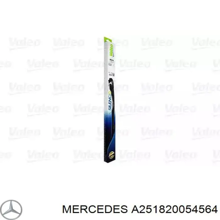 A251820054564 Mercedes juego de limpiaparabrisas de luna delantera, 2 piezas