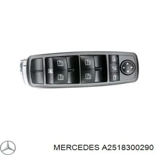 A2518300290 Mercedes unidad de control elevalunas delantera izquierda