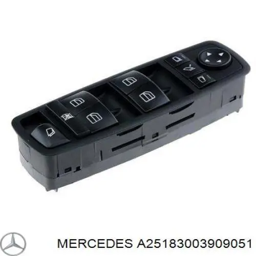 A25183003909051 Mercedes unidad de control elevalunas delantera izquierda