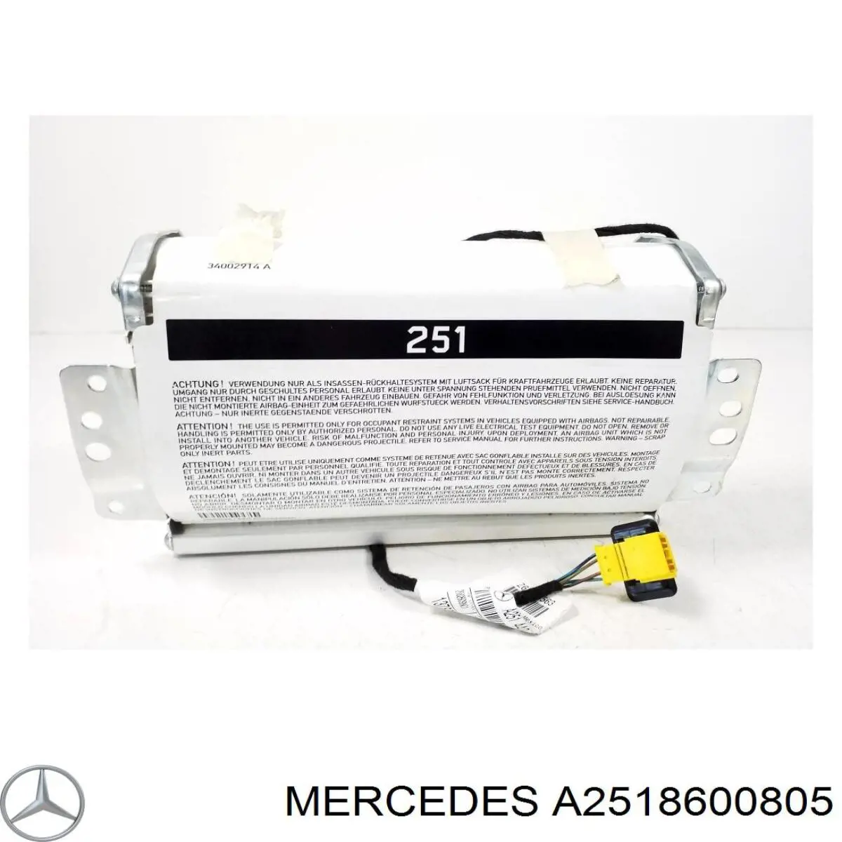  Airbag en el lado del acompañante para Mercedes GL X164