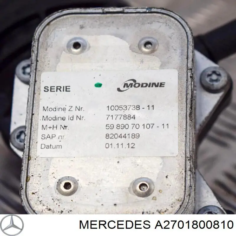 A2701800810 Mercedes caja, filtro de aceite