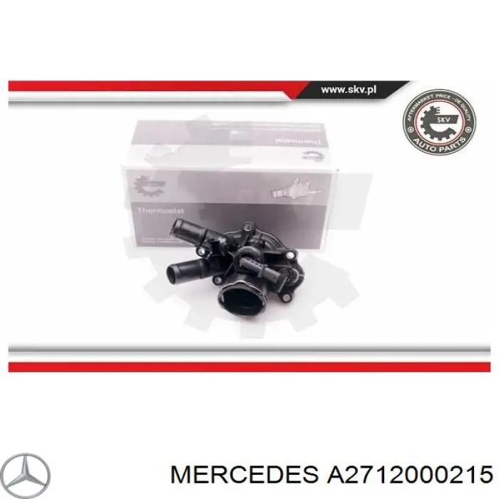 A2712000215 Mercedes termostato, refrigerante