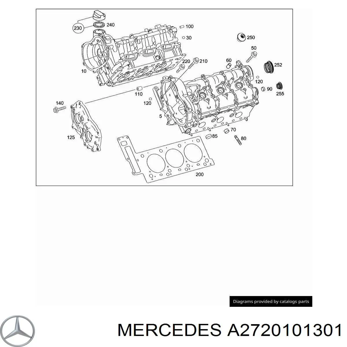 A2720101301 Mercedes culata