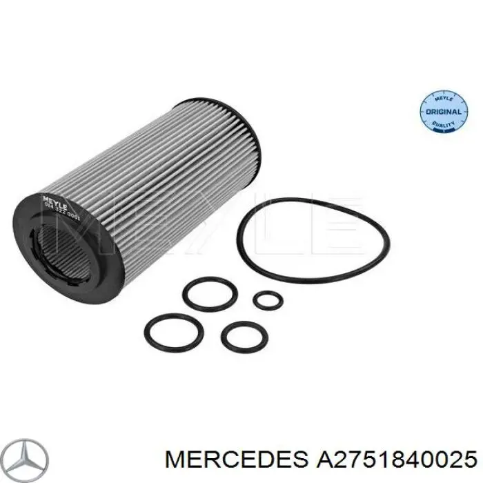 A2751840025 Mercedes filtro de aceite