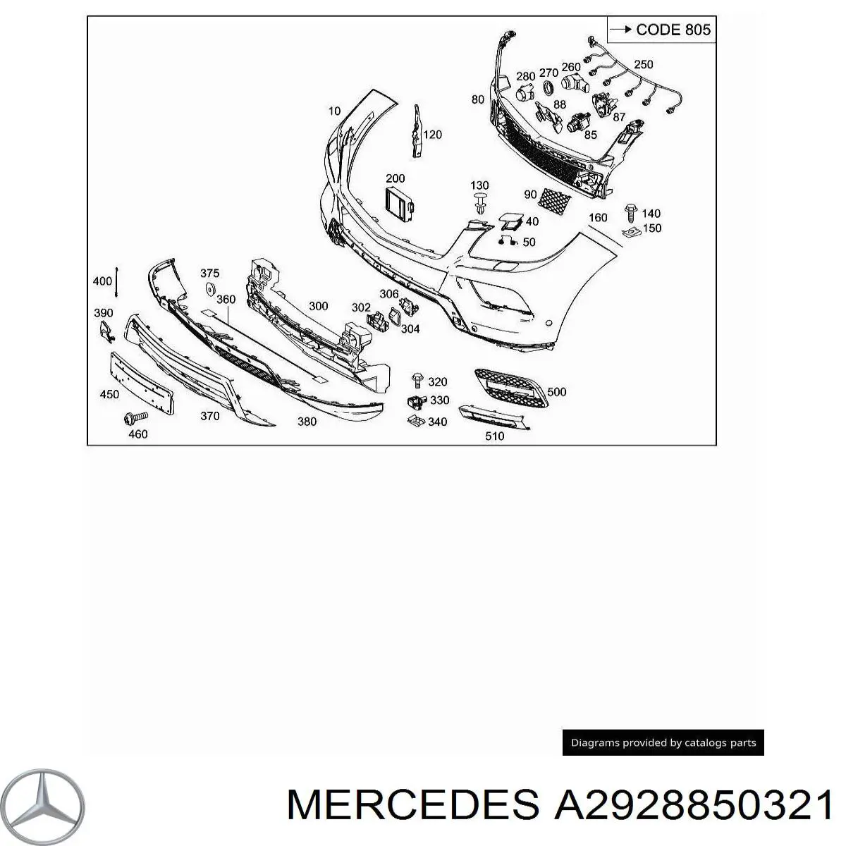 A2928850321 Mercedes 