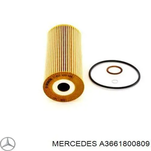 A3661800809 Mercedes filtro de aceite