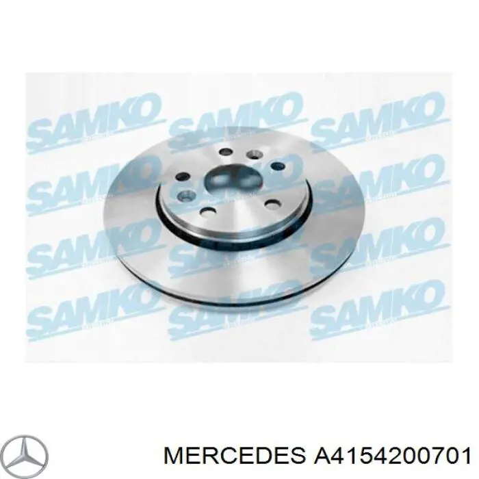 A4154200701 Mercedes freno de disco delantero