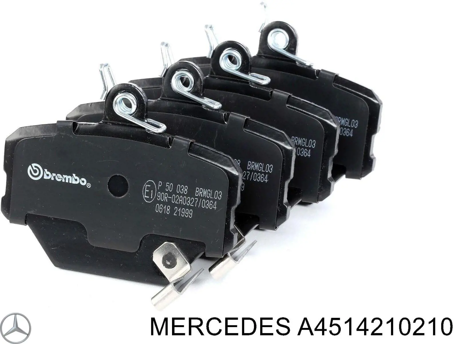 A4514210210 Mercedes pastillas de freno delanteras