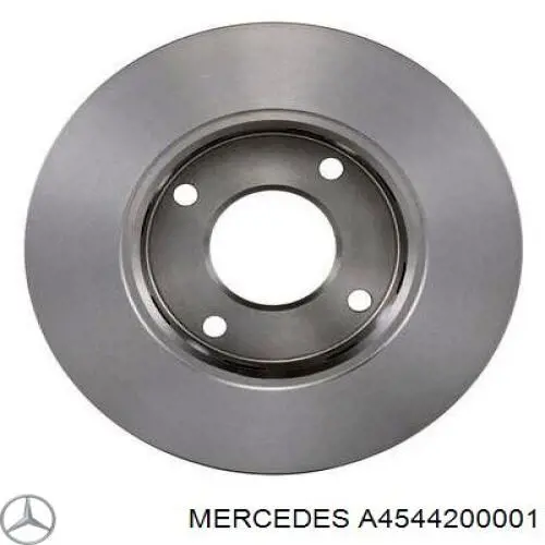 A4544200001 Mercedes freno de disco delantero