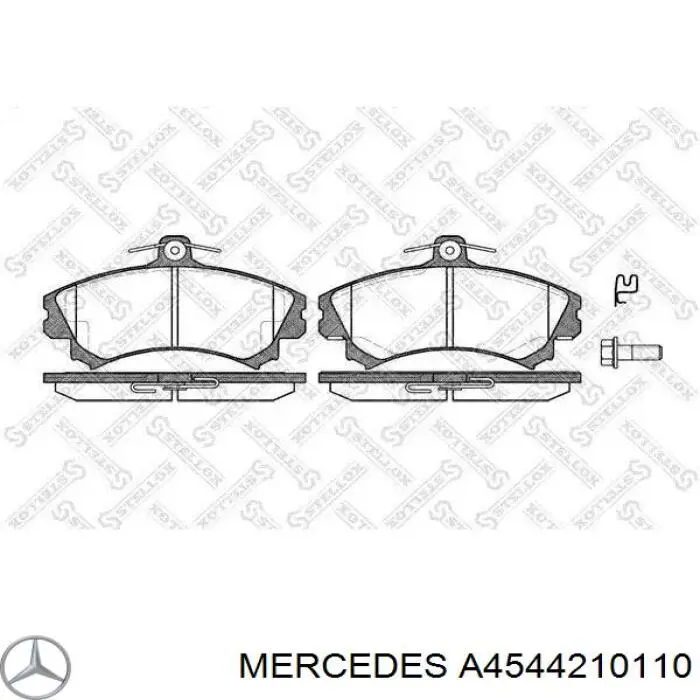 A4544210110 Mercedes pastillas de freno delanteras