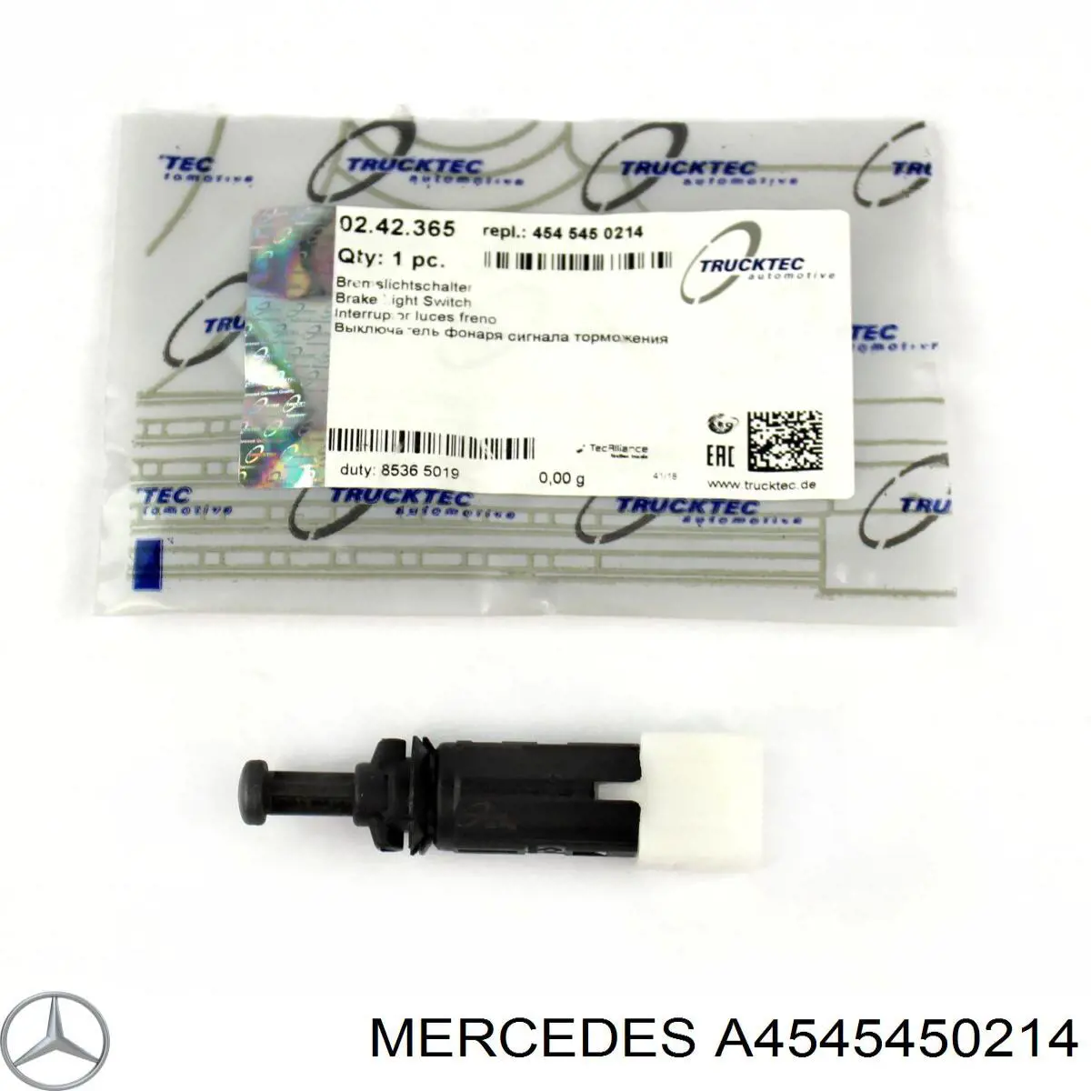 A4545450214 Mercedes interruptor luz de freno