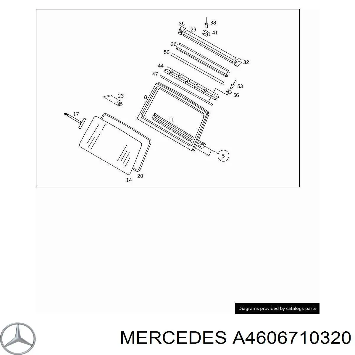  Junta, parabrisas para Mercedes G W463