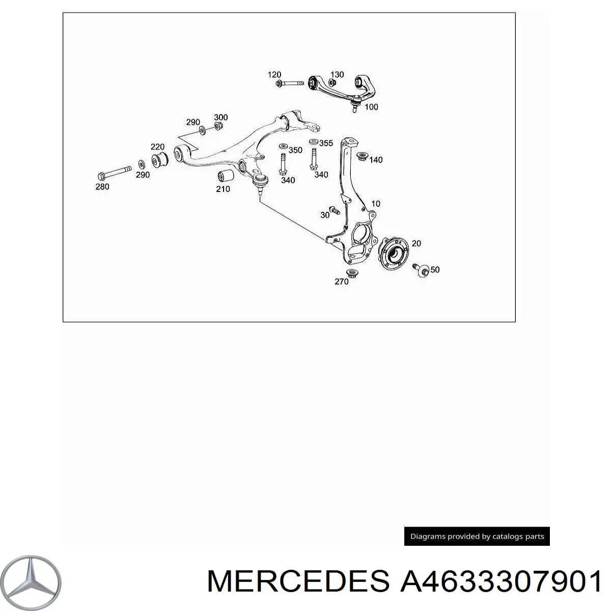  Barra oscilante, suspensión de ruedas delantera, superior izquierda para Mercedes G W463