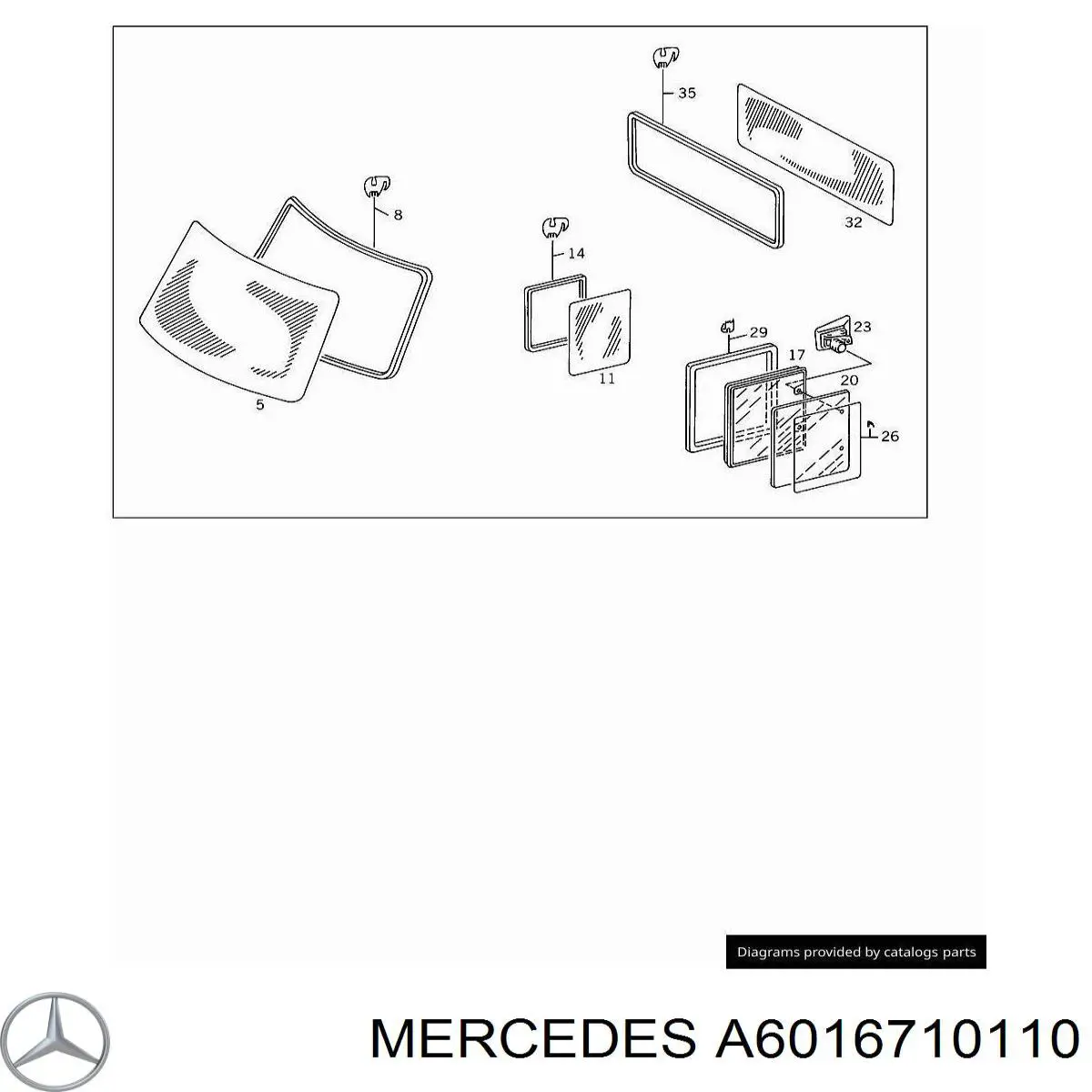  Parabrisas para Mercedes Bus 207-310 601