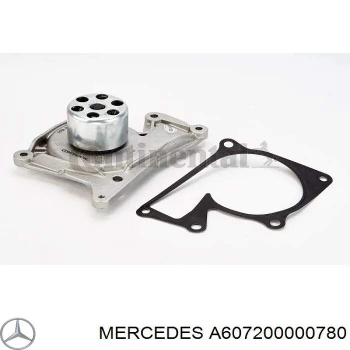 A607200000780 Mercedes bomba de agua, adicional eléctrico