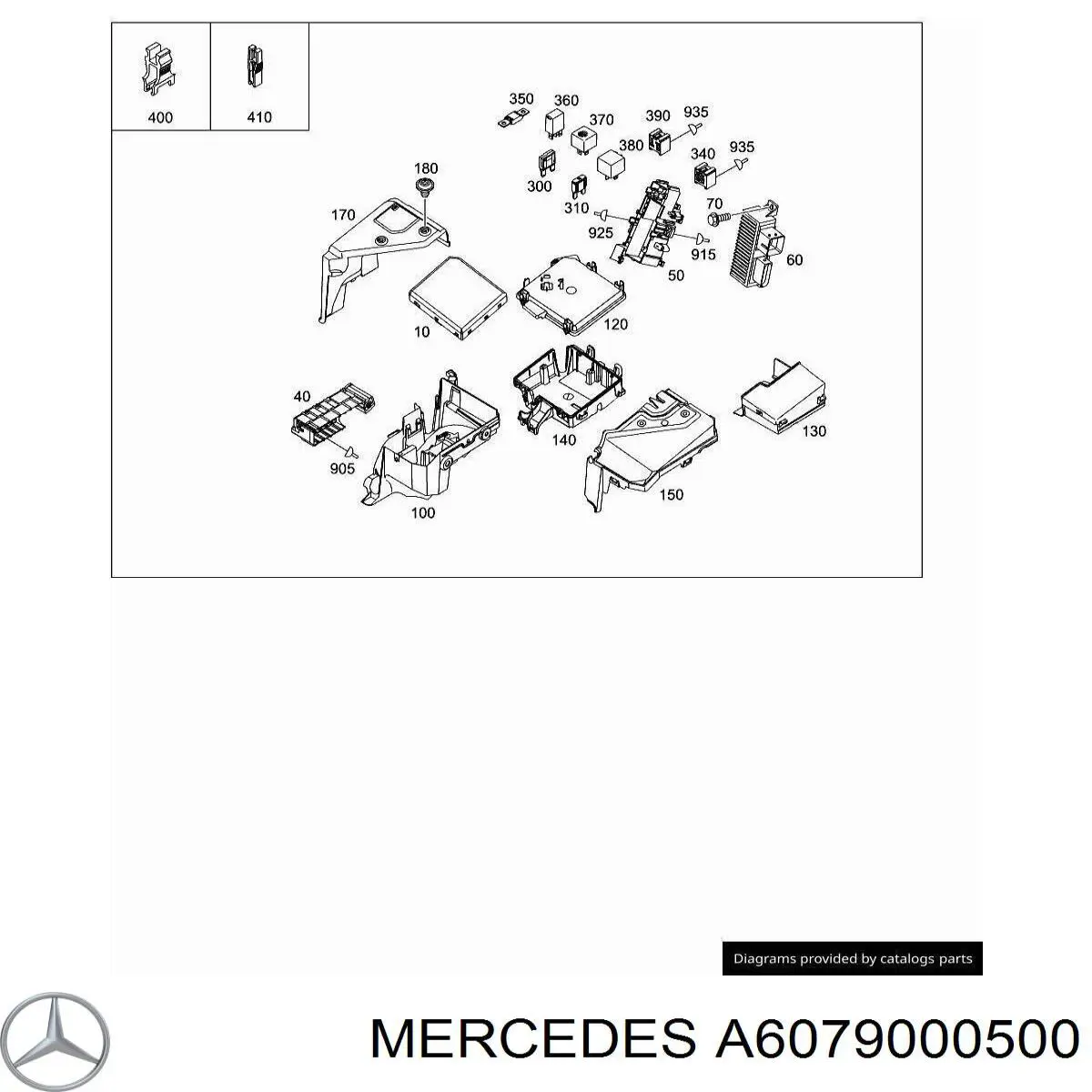 A6079000500 Mercedes relé de bujía de precalentamiento