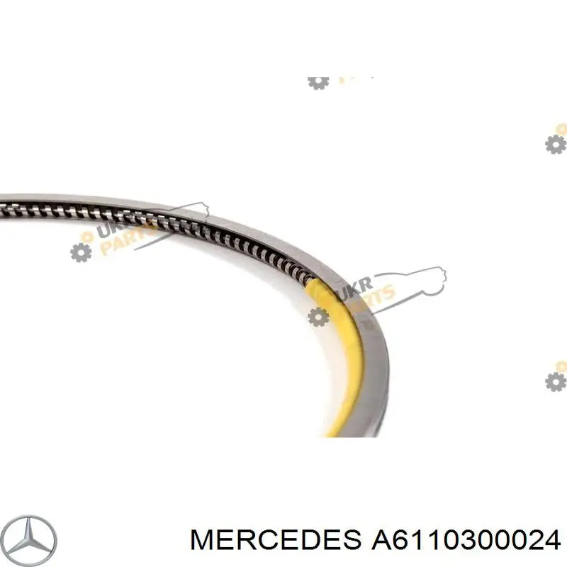 6110300024 Mercedes juego de aros de pistón para 1 cilindro, std