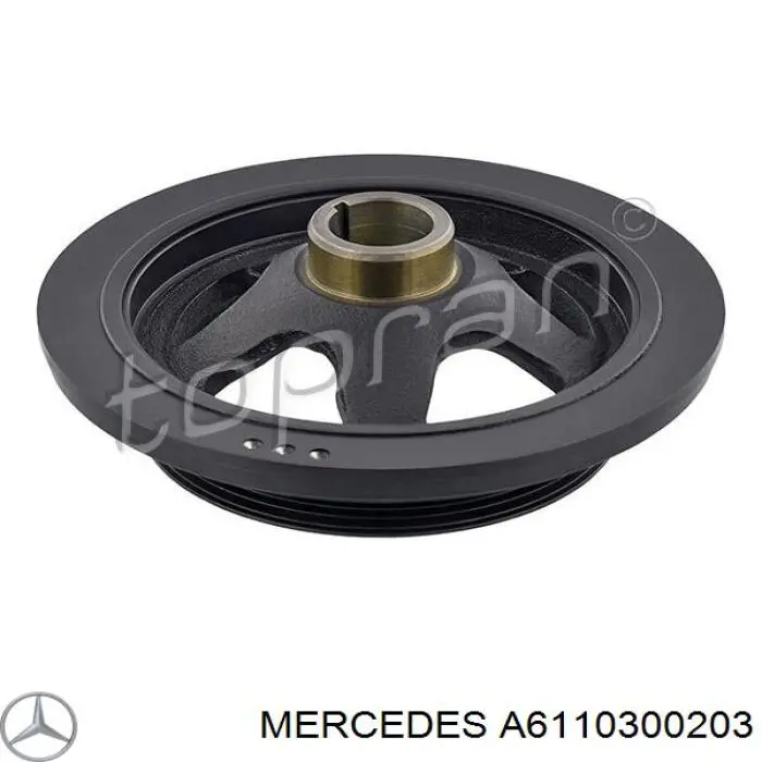 A6110300203 Mercedes polea, cigüeñal