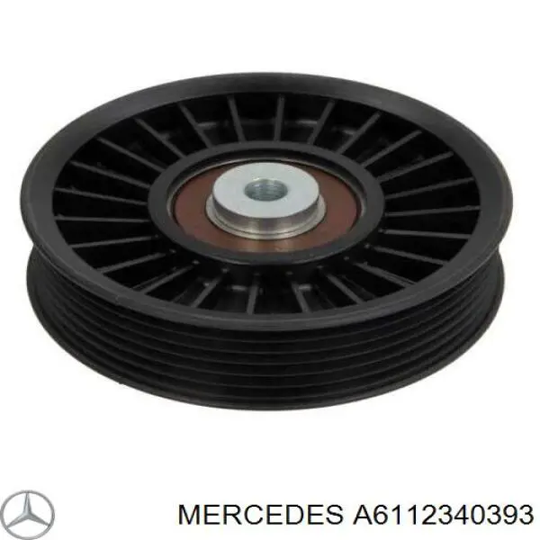 A6112340393 Mercedes polea inversión / guía, correa poli v